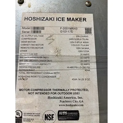 Used Hoshizaki _UNKNOWN_ Ice Machines Pennsylvania US | ISCA #1299140