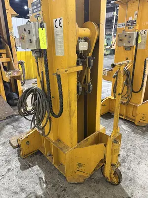 (4) 15 TON (120,000 LBS TOTAL) NEUERO / RAILQUIP MODEL #3275 HEAVY DUTY MOBILE JACK LIFTS: YOBRO #23869