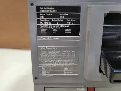 USED SIEMENS HJXD63B400H