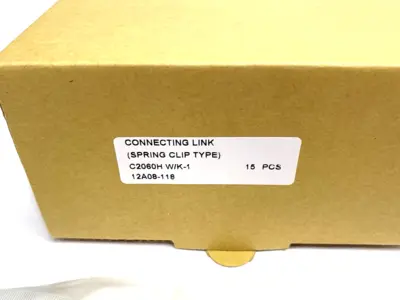New | in-Stock Tsubaki Double Pitch Roller Chain Link, K-1 Attachment 15-PACK Parts Michigan US | Maverick Industrial Sales #1393159