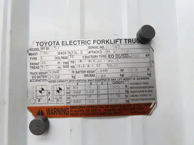 Toyota Electric Forklift Brake Pedal Master Cylinder Assembly From 8FBE15U