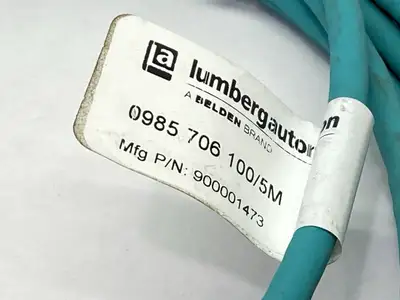 USED LUMBERG AUTOMATION ETHERMATE CAT5E CABLE 900001473