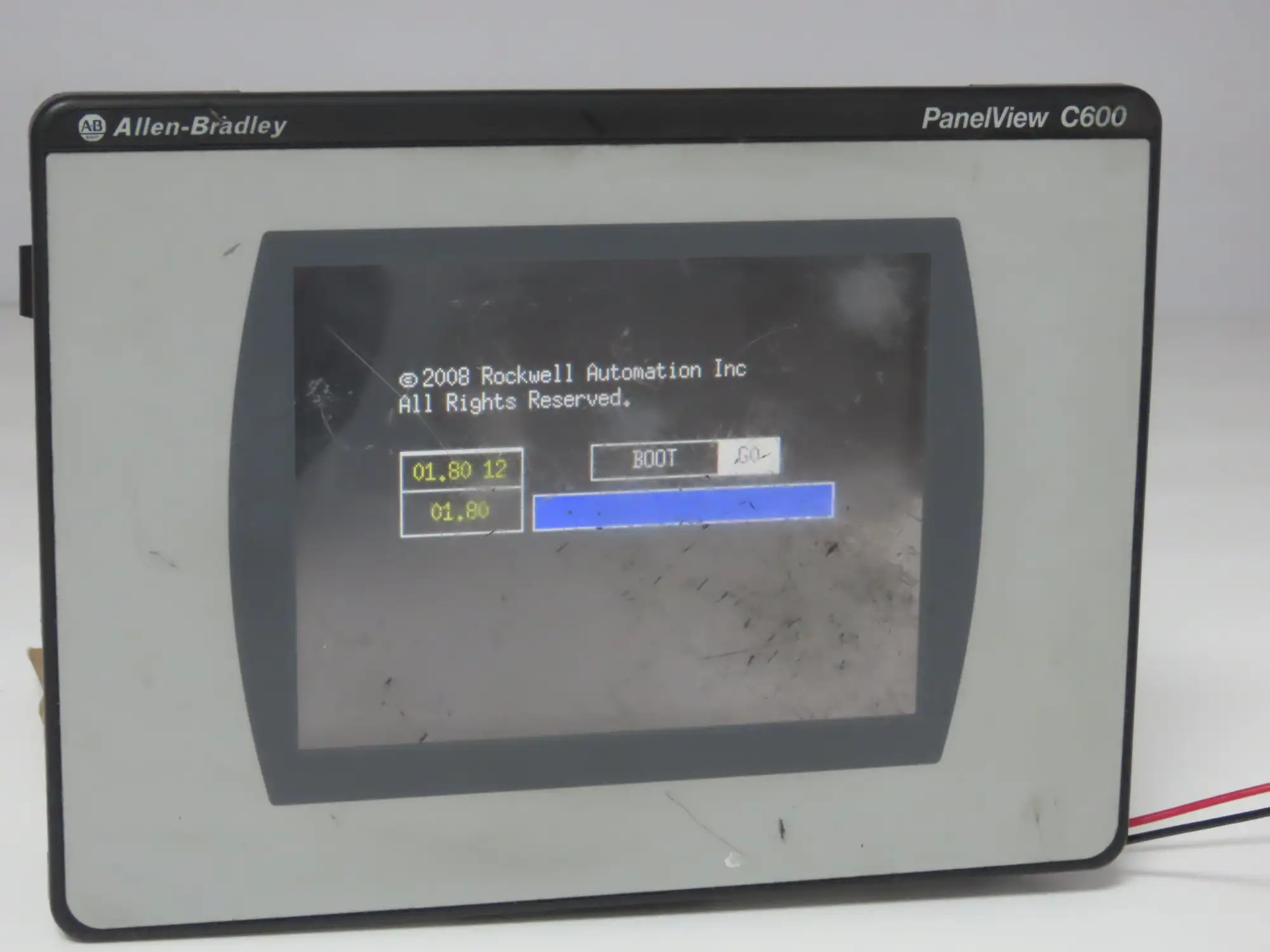 Allen Bradley 2711C-T6T PanelView C600 HMI Control Panel Ser A 24VDC