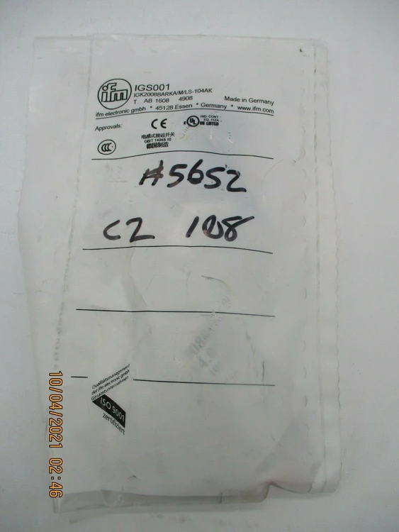 New | in-Stock Efector IGS001 Sensors Arizona US | ASSET CONVERSION SPECIALISTS, INC. #321652