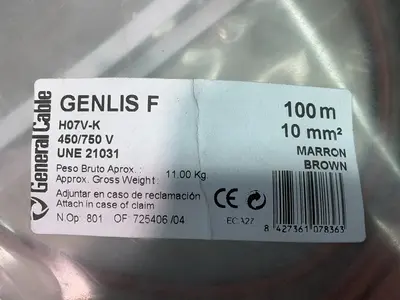 Used GENERAL CABLE GENLIS F H07VK Cable & Wire Ohio US | HGR 24 #1455439