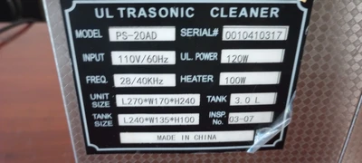 Used DIGITAL PRO PS-20AD Intelligent Double-frequency / Degassing Ultras Cleanroom Supplies Arizona US | ASSET CONVERSION SPECIALISTS, INC. #1271335