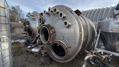 11,500L Stainless Steel JKTD 1/2 Coil / Limpet Coiled Reactor Body