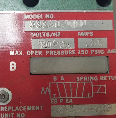 NEW Numatics 33SAD400F