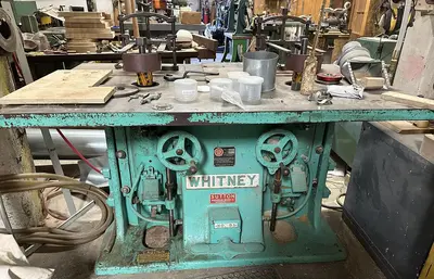 USED WHITNEY DOUBLE SPINDLE SHAPER