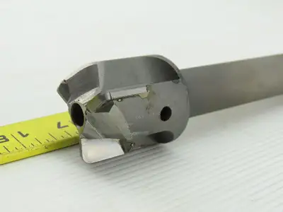 Brisbois 7/16" 3 Flute Carbide Piloted Face End Mill 20mm Shank 9-1/2" OAL