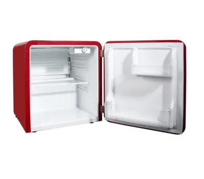 Magic chef 1.6 CU. FT. RETRO MINI REFRIGERATOR IN RED, WITHOUT FREEZER