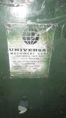 UNIVERSAL automatic wicketer Bag Machines, Wicketer | Mark One Machinery (4)