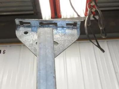 Automotion 24"W Conveyor Leg Stationary Floor Support 43" to 51"H Galvanized