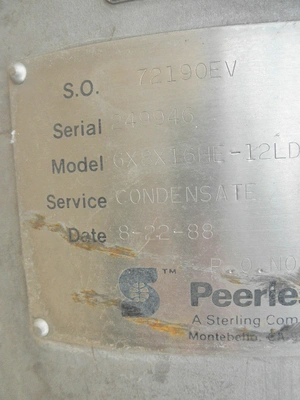 USED PEERLESS 6X8X16HE-12LD