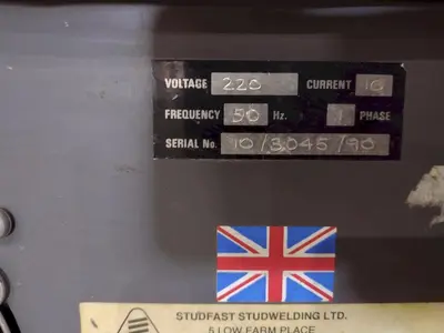 STUDFAST SYSTEM MODEL #10CD STUD WELDER WITH GUN: STOCK #23232