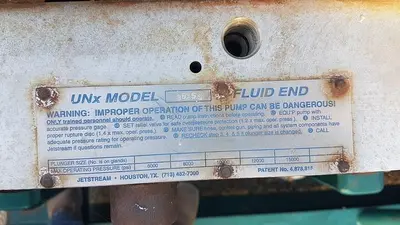USED WHEATLEY/JETSTREAM HP-125 QUINTUPLEX HIGH PRESSURE WATERBLAST PUMP