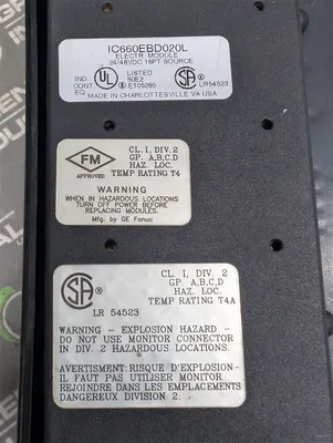 GE Fanuc IC660TBD022K Genius 24VDC Source Input / Output Module Used