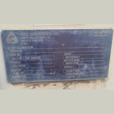Kice PD3000 Positive Displacement Blower