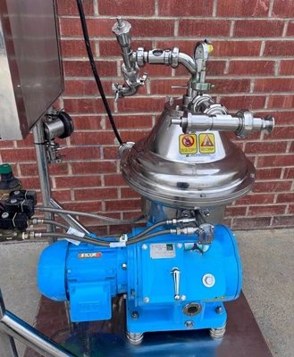 Alfa-Laval MAPX 205 sanitary separator skid, 316SS.