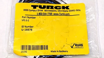 VFS 3-2,U-16678 | Turck VFS 3-2 Receptacle U-16678 - New
