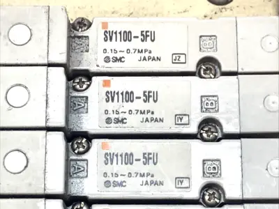 Used SMC Pneumatic Manifold w/ SV1100-5FU Solenoid Valves Solenoid Valves Michigan US | Maverick Industrial Sales #1395614