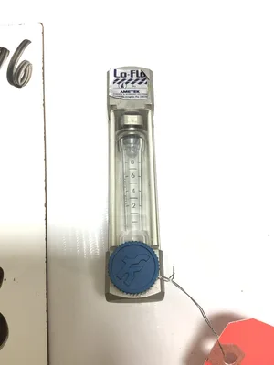 Ametek Lo-Flo Valved Acrylic Flowmeter