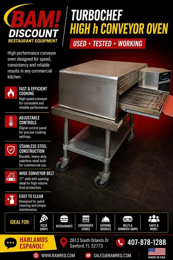 USED TURBOCHEF HIGH H CONVEYOR OVEN (HHC)
