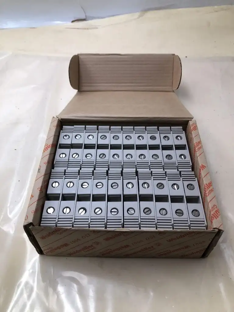 Weidmuller C905264.6000 2 Position DIN Rail Terminal Blocks -(LOT OF 3)