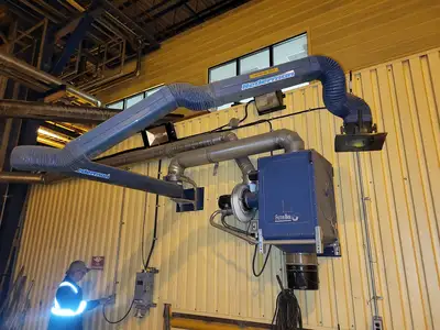 Fume Extractor w/ 12ft. Hose, Filter Box & Vacuum Pump