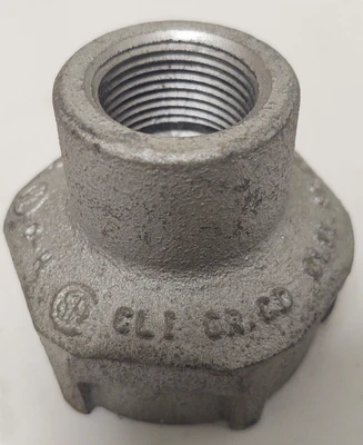 🔥NEW REC52 Crouse-Hinds (3/4" x 1-1/2") Iron Conduit Bell Reducer Bushing