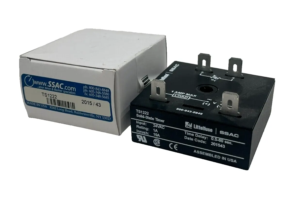 NEW LITTELFUSE SSAC TS1222 TIME DELAY RELAY