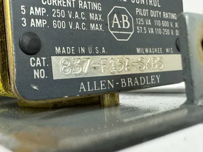 USED ALLEN-BRADLEY 837-F15A-SKBS