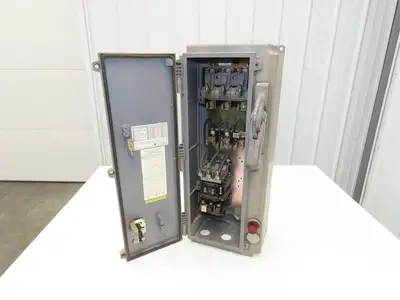 Allen-Bradley 502-T694890-1 Combination Starter Fusible 600V 3PH 10HP 120V Coil