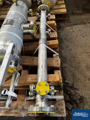 USED B E Peterson, Inc. 4" x 60" BE Peterson Distillation Column Reboiler Unit, 316 S/S, 200#