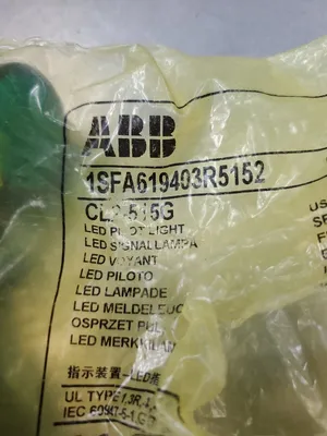 ABB CL2-515G (1SFA619403R5152) GREEN LED SIGNAL LIGHT. 4A-1