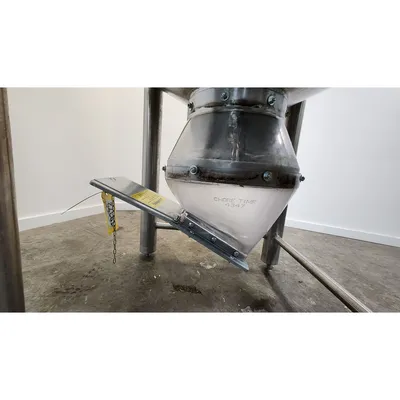 Used Stainless Steel Sanitary Dry Storage Bin Hopper - 32 Cu/Ft