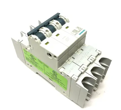 USED SIEMENS MINIATURE CIRCUIT BREAKER 3-POLE 6A TYPE NSJ