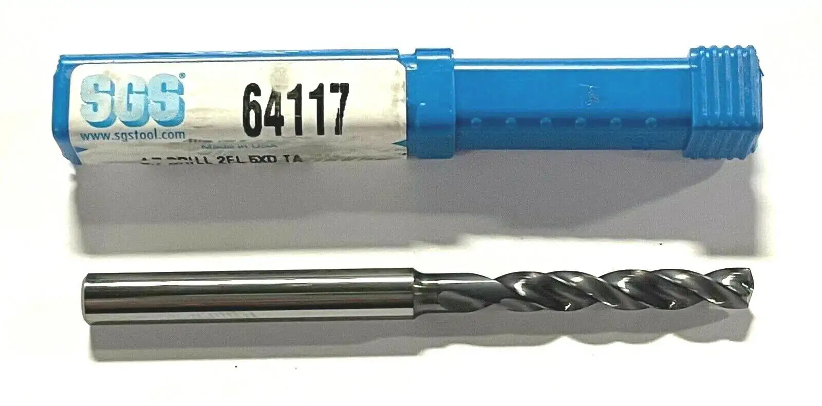 Kyocera 3.7mm Solid Carbide Drill 5xD TA Coating 145° Point Angle 2 Flute USA