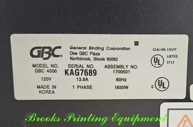 USED GBC 4500