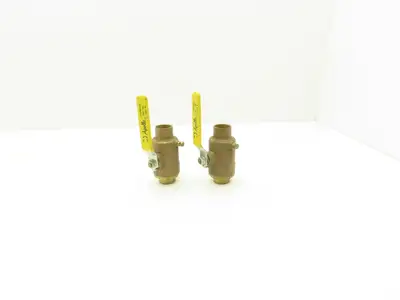 Apollo 1" Bronze Sweat Ball Valve with Drain Port 400 WOG  Lot of 2