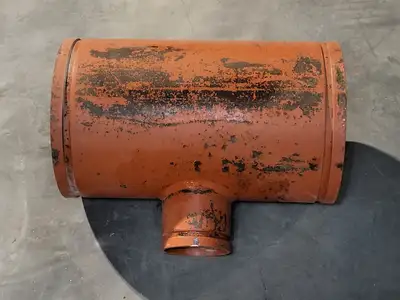 10"x10"x4" Grooved End Reducing Tee Fitting