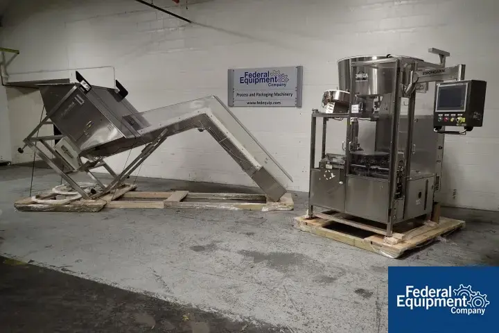 Used OMEGA Omega Bottle Unscrambler/Desiccant Feeder, Model 4D-RP2-DF-15 Unscramblers - Bulk Bottle Ohio US | Federal Equipment Company #130186