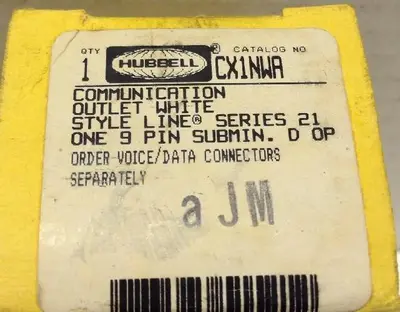 New | in-Stock HUBBELL CX1NWA Misc Electrical & Power Parts Ohio US | Surplus Asset Holdings #1245311