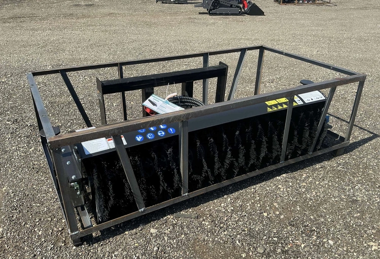 Used AGT / MOWER KING SSAB72 ROTARY BROOM SKID STEER ATTACHMENT Power Brooms Michigan US | Miedema Asset Management Group #1397258