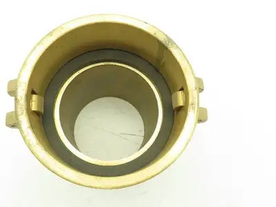 400-C-BR Brass Camlock Cam & Groove 4" Type C Female Coupler x Hose Barb Shank