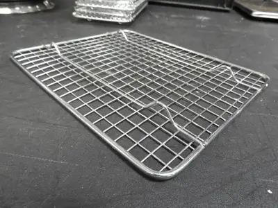 Used Isaac Peoria Used Winco PGW-810 8" x 10" Half-Size Footed Chrome Plated Steel Wire Cooling Rack / Pan Grate C IP Food, Restaurant, & Bakery Parts & Accessories Illinois US | Falcon Restaurant Supply #1376653