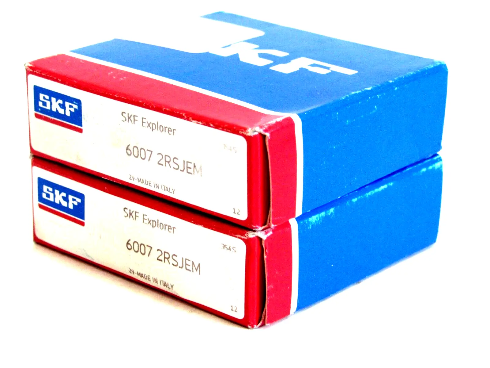 NEW LOT OF 2 SKF 6007 2RSJEM BALL BEARING 60072RSJEM