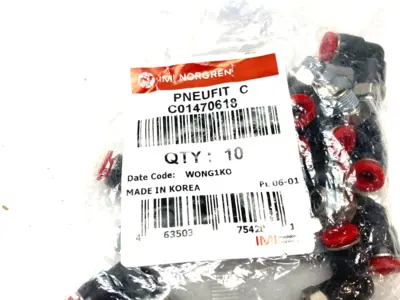 New | in-Stock IMI NORGREN PUSH-TO-CONNECT ELBOW SWIVEL FITTING 6MM TUBE Hoses | Maverick Industrial Sales #1105625