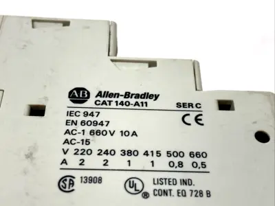 140-A11 | Allen Bradley  Ser. C Auxiliary Contact Block LOT OF 4 - Used