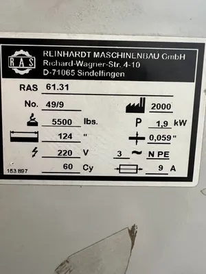 2000 RAS Turbobend 61.31 Folding Machines | Used Fab Machines (11)